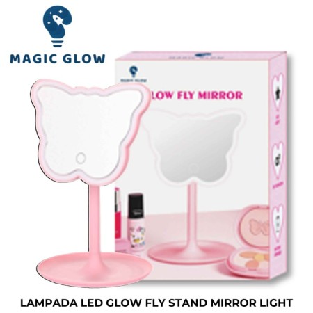 SPECCHIO CON LED FARFALLA
