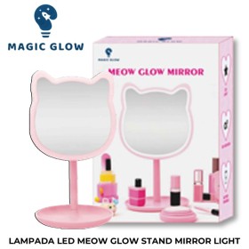 SPECCHIO CON LED GATTO