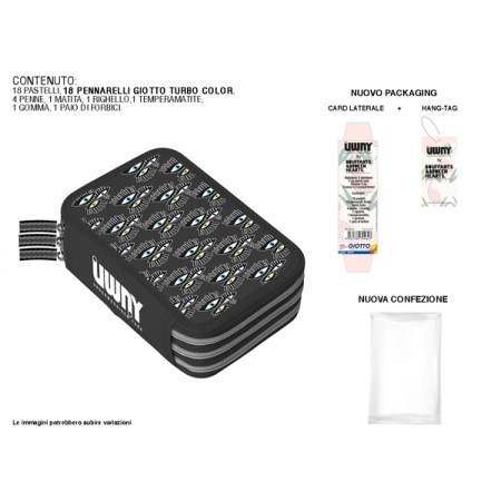 CORREDI 3 ZIP UNDERWOOD NY OCCHI GIOTTO TURBOCOLOR