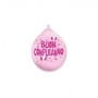 20 PALLONCINI 10 POLLICI BUON COMPLEANNO ROSA