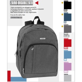 ZAINI ORGANIZZATI UNICA TINTA COMIX ROSSO 2025