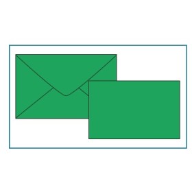 BIGLIETTI E BUSTE F.9  COL. PRESTIGE VERDE BANDIERA