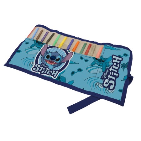 ROTOLO CON 12 COLORI GIOTTO STITCH BLU