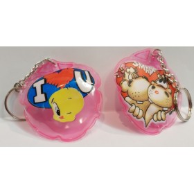 PORTACHIAVI C/CUORI GONF. QUADRIC.