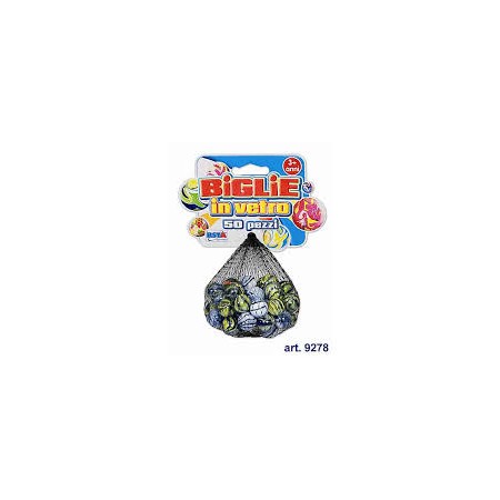 RETE BIGLIE DI VETRO PZ.50