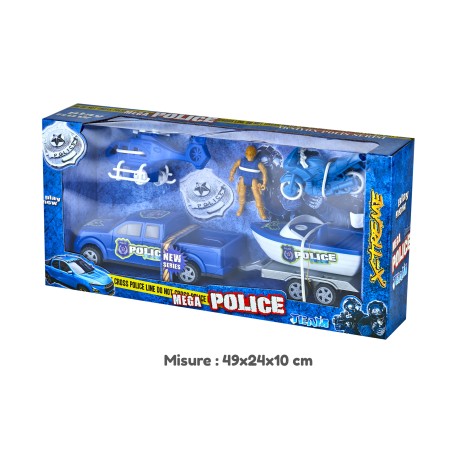 MEGA SET POLIZIA CON ACCESSORI