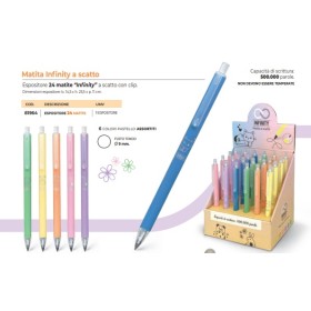 MATITE INFINITE FUSTO LEGNO C/GOMMA PZ.24