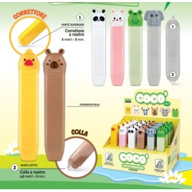 CORRETTORI+COLLA ROLLER COCO' 2IN1 PZ.24