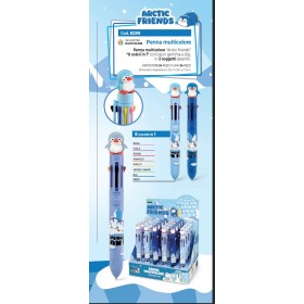 BIRO 8 COLRI ARTIC FRIENDS PZ.24