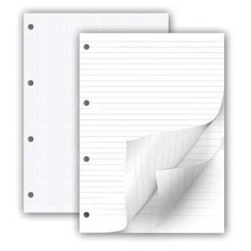 RICAMBI 21X31 BIANCHI 4MM 100 FOGLI