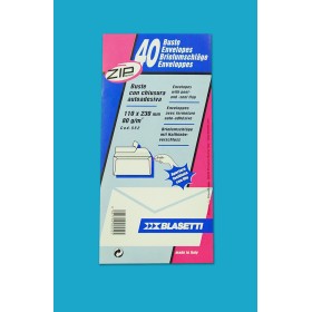 BUSTE BIANCHE 11X23 AUTOADESIVE BLASETTI PZ 40