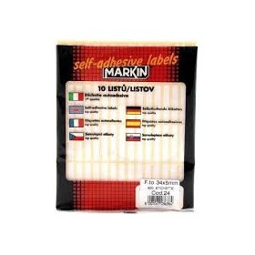 ETICH. ADES. IN BUSTA MARKIN 34X21