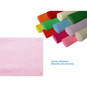 CARTA CRESPATA PESANTE 180GR ROSA