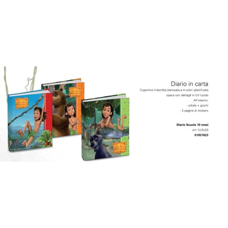 DIARI SCUOLA JUNGLE BOOK