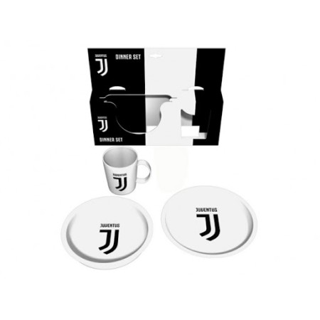 SET PIATTO PIANO+FONDO+TAZZA JUVE