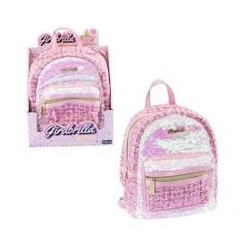 ZAINETTO GIRABRILLA TWEED BACKPACK