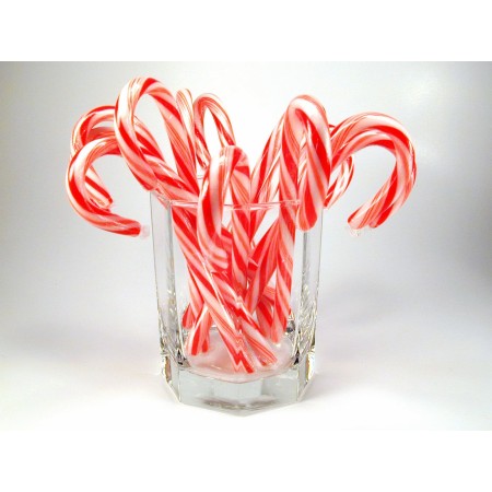 50 CANDY CANES BIANCO ROSSO