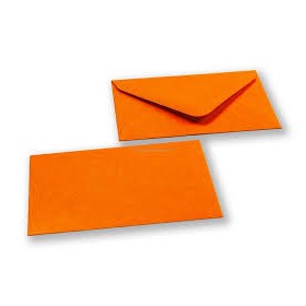 BIGLIETTI E BUSTE ARANCIO FORMATO 4 KARTOS
