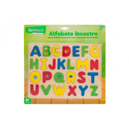 TAVOLETTA LEGNO C/ALFABETO 26 LETTERE