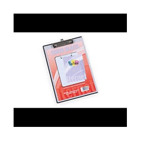 PORTA BLOCCO SINGOLO CON MOLLA A4 TRASPARENTE