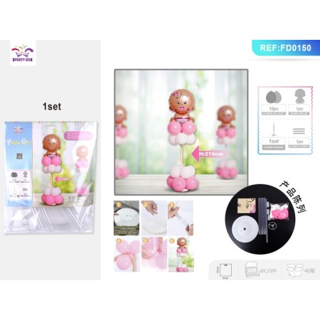 SET PALLONCINI FEMMINA PZ.17