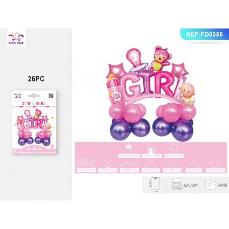 SET PALLONCINI ROSA PZ.26