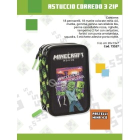 ASTUCCI 3 ZIP MINECRAFT MOVIE 2025