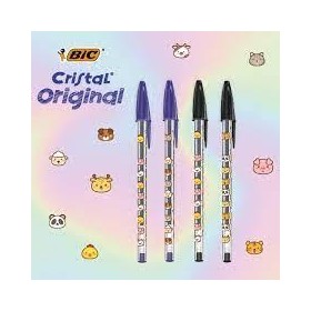 BIRO BIC CRISTAL DECOR 10 BLU+10 NERE