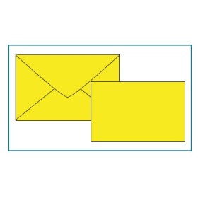 BIGLIETTI E BUSTE F.9 COL TENUI GIALLO