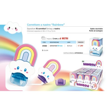 CORRETTORI A NASTRO ARCOBALENO LEBEZ PZ.16