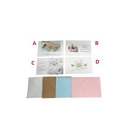 BIGLIETTI E BUSTE FT.9 SINCERI AUGURI ASS.TENUI