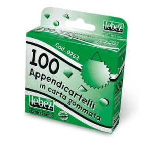 APPENDICARTELLI GOMMATI 100PZ LEBEZ 0263