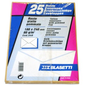 BUSTE GIALLE 18X24 BLISTER X 25 BLASETTI