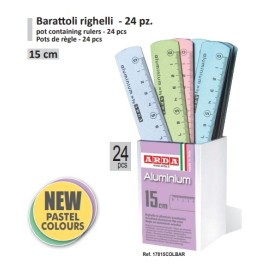 BARATTOLI 24 15CM RIGHELLI ALLUMINIO FROST