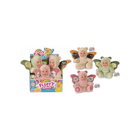 BAMBOLA FLUFFY VESTITO ASS. PZ.4