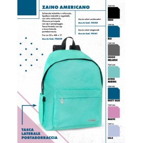 ZAINI AMERICANI UNICA TINTA DUSTY BLUE 2026