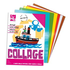 ALBUM CARTA RASATA 24X34 12FG COL. ASS.