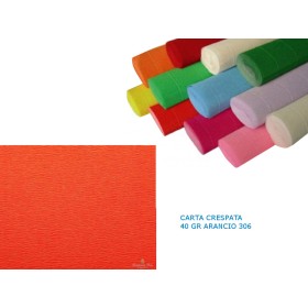 CARTA CRESPATA 40 GR ARANCIO 306