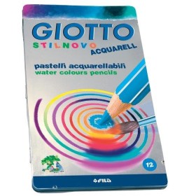 PASTELLI ACQUARELLABILI X 12 LATTA