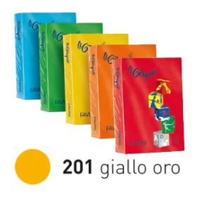 CARTONCINO A4 160 GR. FAVINI GIALLO ORO 201