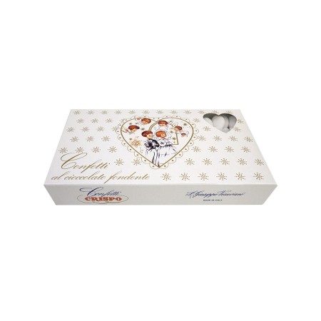 CONFETTI AL CIOCCOLATTO FONDENTE BIANCHI 1KG