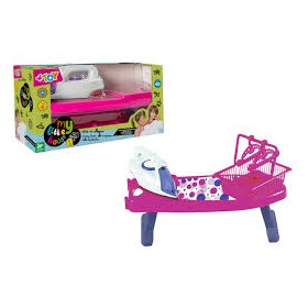 ASSE DA STIRO C/FERRO E CESTINO