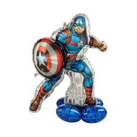 PALLONCINI SUPERSHAPE CAPTAIN AMERICA 93X147 CM