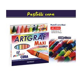 PASTELLI CERA MAXI X 12 ARTGRAF