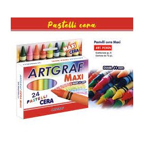 PASTELLI CERA MAXI X 24 ARTGRAF
