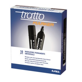 PENNARELLI TRATTO MARKER P. SC. PZ 10 NERI