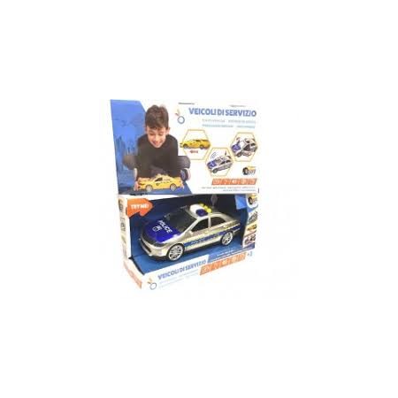 AUTO DELLA POLIZIA LUCI E SUONI