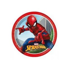 PIATTO 23 CM 8 PZ * SPIDERMAN