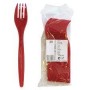 FORCHETTE IN PLASTICA ROSSE PZ.24