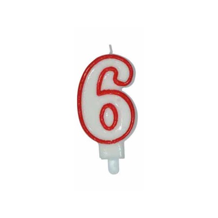 CANDELE CM 8 ROSSA/BIANCA N6